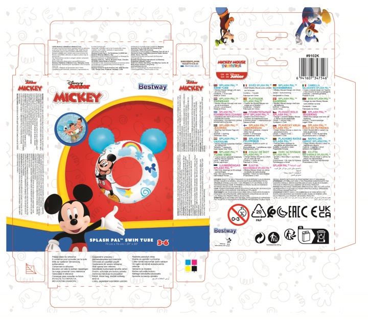 Bestway 9102K Disney Junior Mickey&Friends Круг для плавання 74 см x 76 см — фото 10