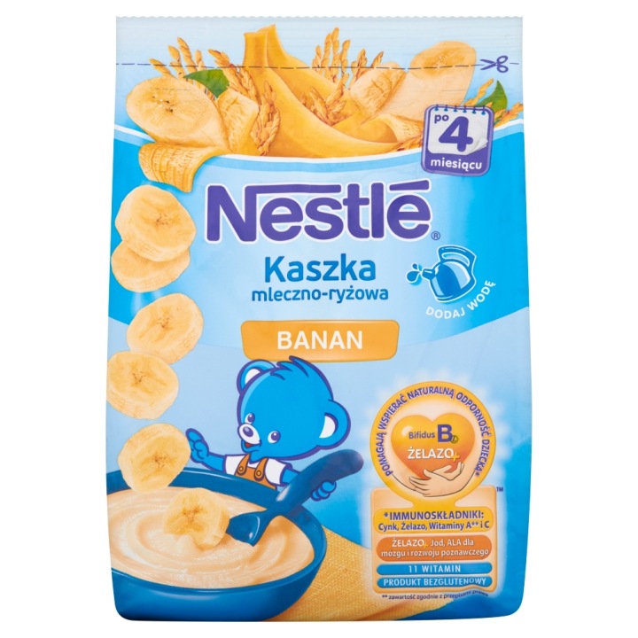 Кашка NESTLE молочно-рисова банан по 6 місяця 230 г — фото 3