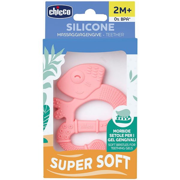 CHICCO Прорізувач силіконовий м'який Ящірка 2 міс.+ Girl — фото 4