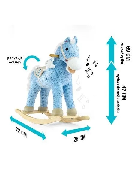 Milly Mally Конячка на Полозах Pony bruno коричневий 18 міс.+ — фото 6