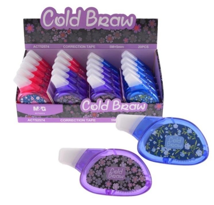 Коректор-стрічка міні 5 мм x 5 м Cold Braw Ч.