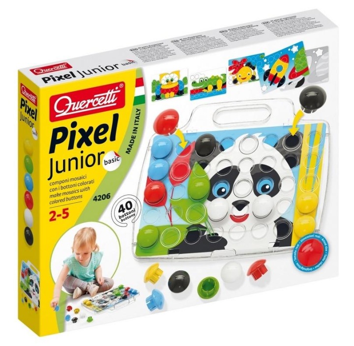 Мозаїка pixel junior basic панда, quercetti