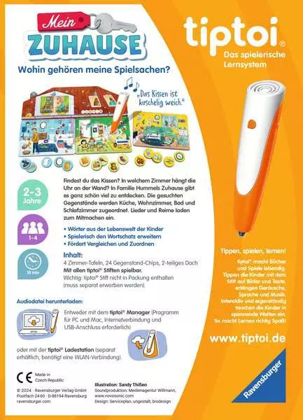 Ravensburger tiptoi гра 00196 Mein Home словниковий запас 2-3 роки — фото 3