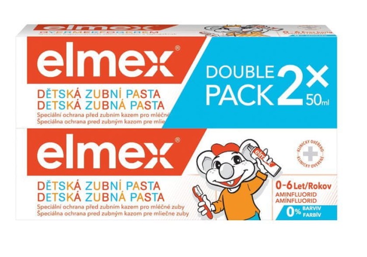 Elmex зубна паста для дітей 2x50 мл
