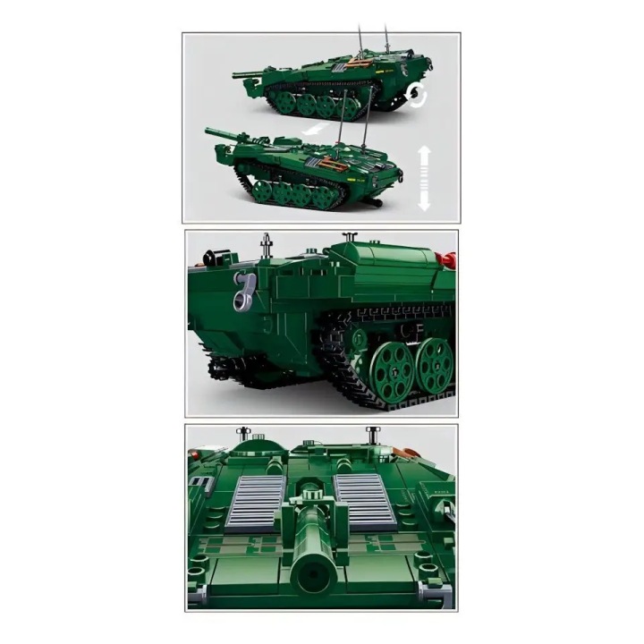 Танк Базовий Sluban Модель Конструктор Strv103 (M38-B1010) — фото 5