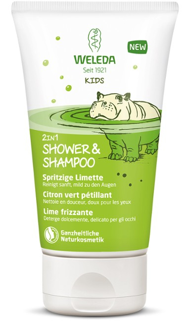 Weleda Kids 2 в 1 Шампунь і Рідина для Миття Тіла Lively Лайм 150 мл — фото 3