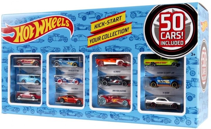 Hot Wheels Набір подарунковий 50 машинок Mattel — фото 6