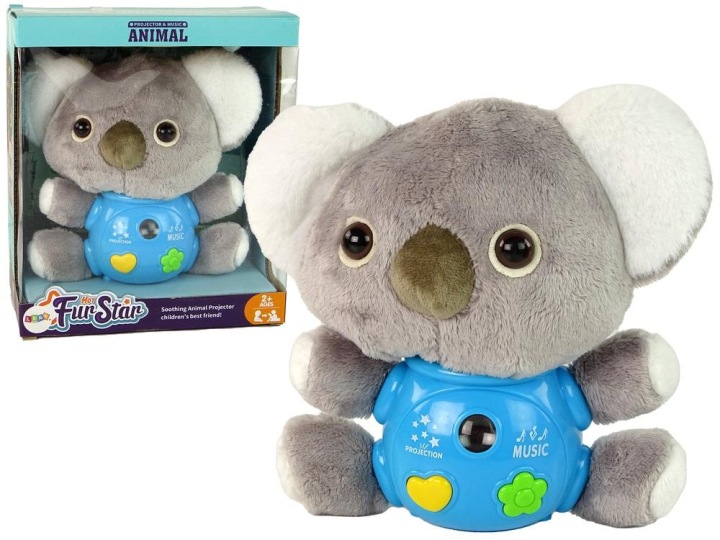 Проектор Коала зі звуком сірий Lean Toys 220x190 мм