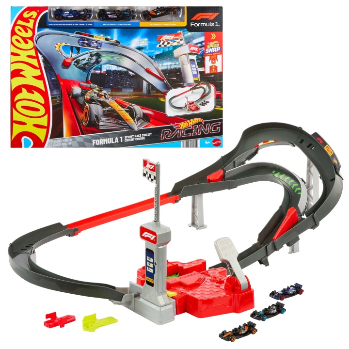 HOT WHEELS RACING Формула 1 набір треків гоночних + 3 машинки боліди — фото 8