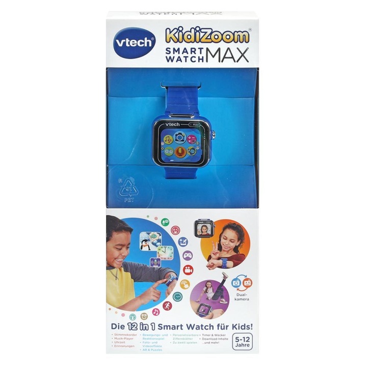 VTECH KIDIZOOM SMARTWATCH MAX годинник дитячий синій USB — фото 3