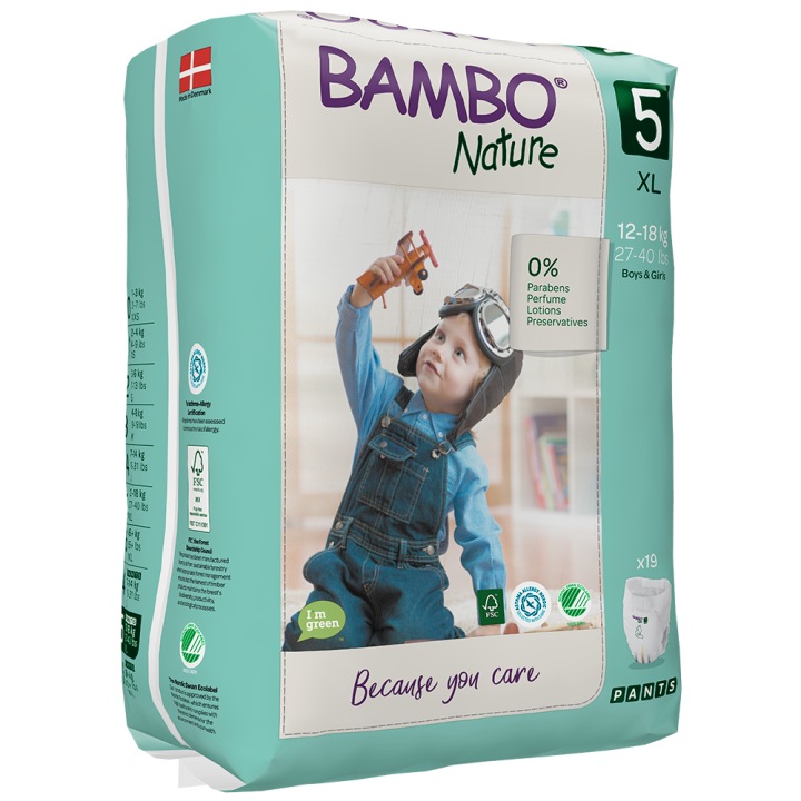 Bambo Nature Трусики-підгузки 5 11-17 кг 19 шт. Проти Попрілостям Зручні