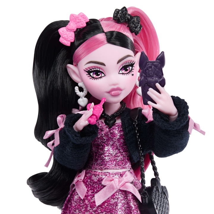 Лялька модна Monster High Draculaura чорна з аксесуарами 30 см (після повернення) — фото 3