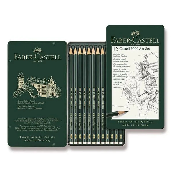 Олівці faber castell 9000 art 8b - 2h [12] — фото 7