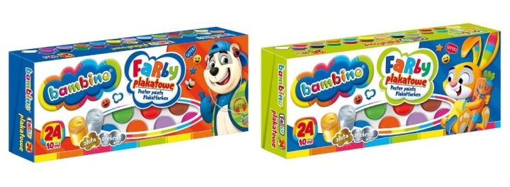 BAMBINO фарби гуашеві 24 кольори 10 мл живі кольори — фото 14