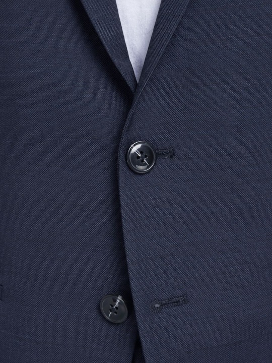 Jack Jones Jprsolaris Jr blazer хлоп'ячий темно-синій 170 см — фото 3