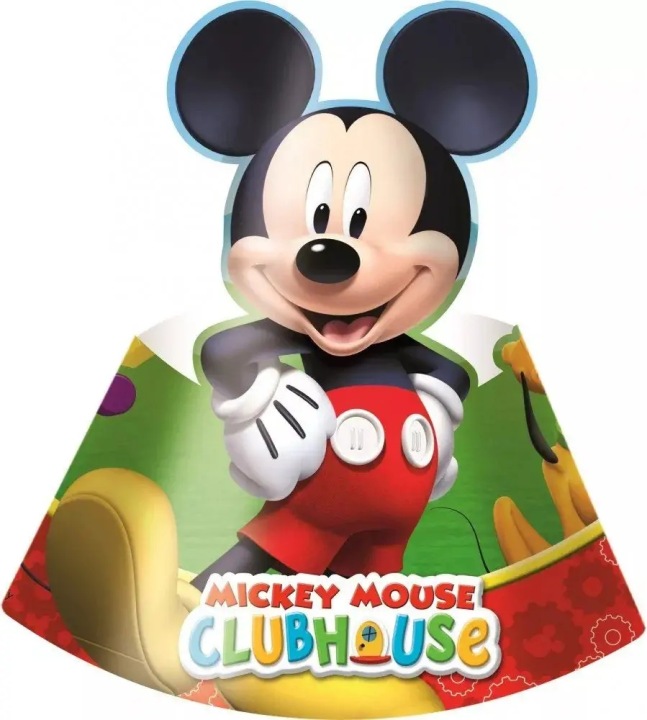 Шапочки паперові Playful Mickey 6 шт.