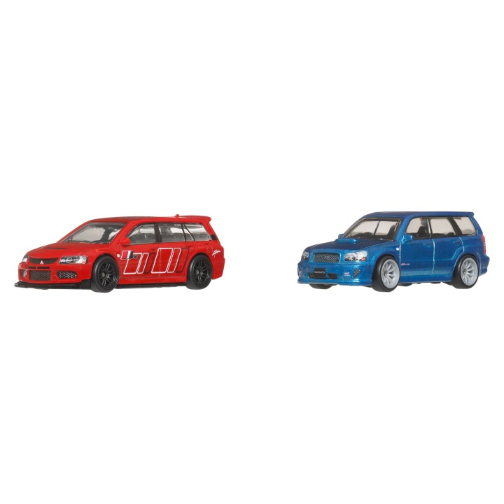 HOT WHEELS Преміум Mitsubishi Lancer Evo IX & Subaru Forester STi 2 шт. — фото 2