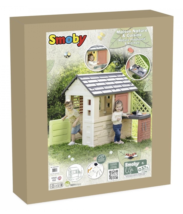 SMOBY LIFE будиночок садовий для дітей NATURE з кухнею 810739 ігровий майданчик — фото 7