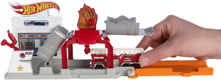 Hot Wheels Пожежа на станції Трек автомобільний + машинка FJN36 — фото 2