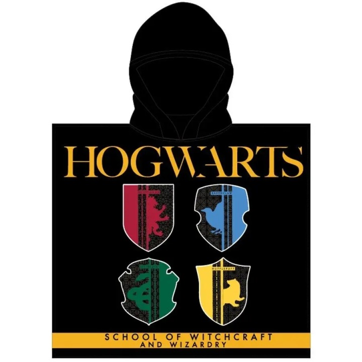 HARRY POTTER 4 будинки пончо рушник швидковисихаючий для басейну 55x110 — фото 3