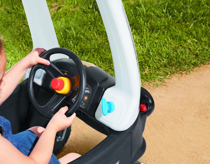 Каталка Little Tikes Cozy Купе Поліція 170539 Каталка Чорно-біло-сіра — фото 7
