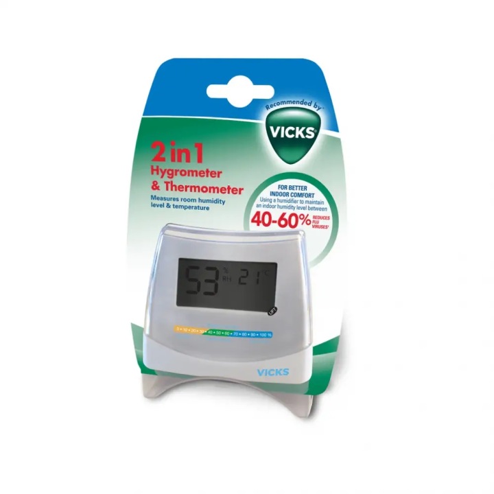 Гігрометр і термометр електронний VICKS 2IN1 для вимірювання вологи і темп. — фото 2