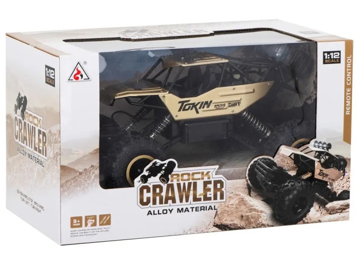Автомобіль на радіокеруванні на пульті RC Рок Краулер 1:12 4WD Метал чорний — фото 15