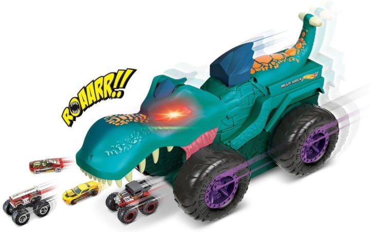 Hot Wheels Monster Trucks Пожирач машинок Мега Wrex GYL13 — фото 6