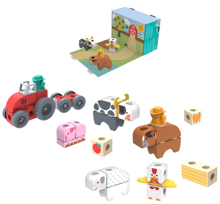 Набір Деталей Melissa & Doug Blockables Ферма 56 ел. — фото 7