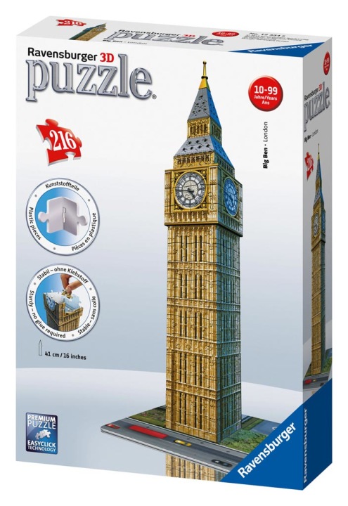 Пазли 3D Ravensburger Big Ben 216 ел. Споруда Модель Вежа Заводна — фото 8
