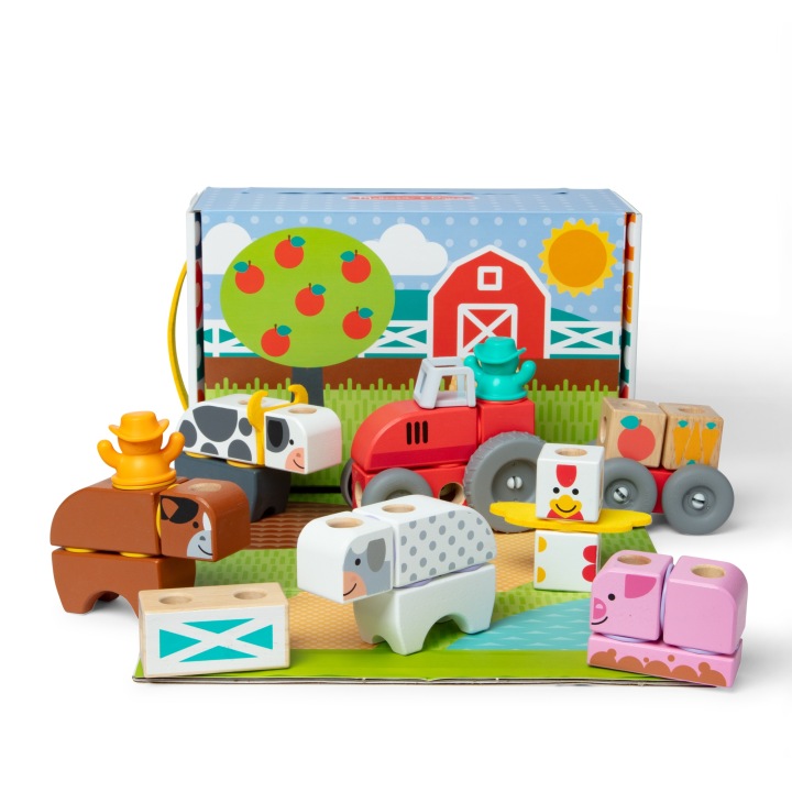 Набір Деталей Melissa & Doug Blockables Ферма 56 ел. — фото 8
