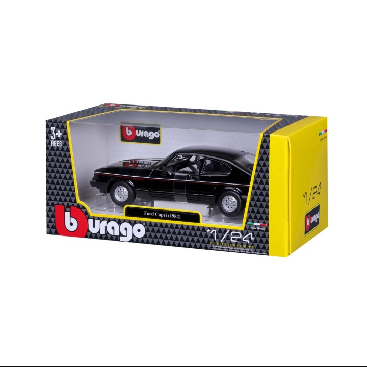 Ford capri 1600 gt чорний 1:24 bburago — фото 16