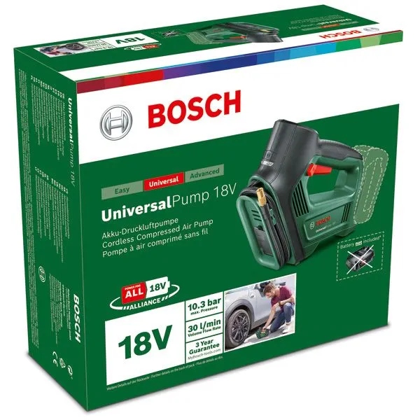 Насос компресор UNIVERSALPUMP 18 В BOSCH корпус — фото 7