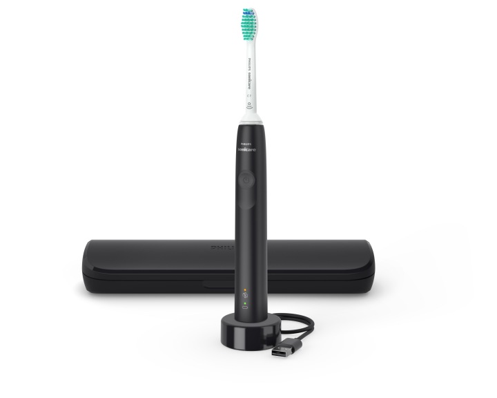Звукова зубна щітка Philips Sonicare 3100 series HX710B чорна — фото 11
