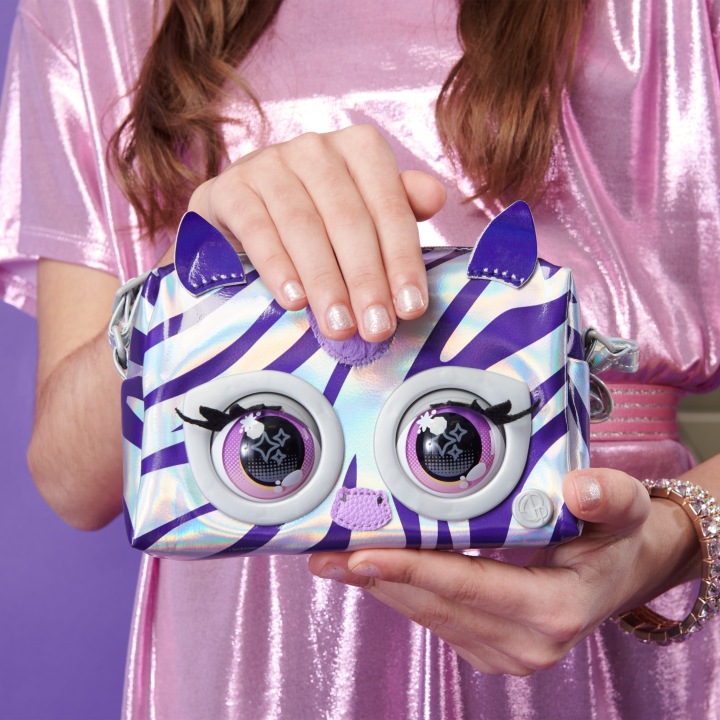 Spin Master Purse Pets Металізована інтерактивна сумочка Зебра — фото 8