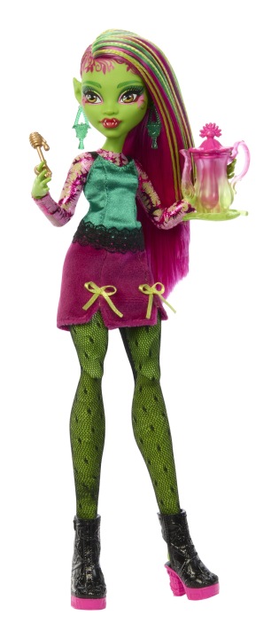 Лялька MONSTER HIGH VENUS MCFLYTRAP рожева з аксесуарами модна 29 см HYT75 — фото 8