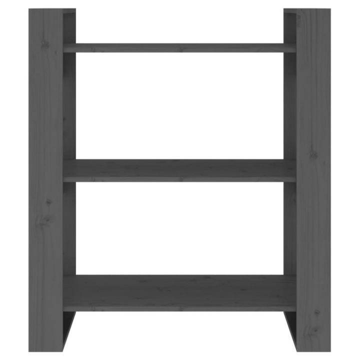 Стелаж на книжки/відділення сірий 80x35x91 см сосновий — фото 10