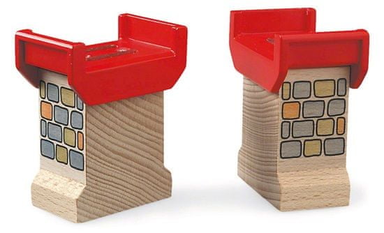 Brio Deluxe Дерев'яні Кронштейни Мостів для Дітей 3+ Ravensburger 33254