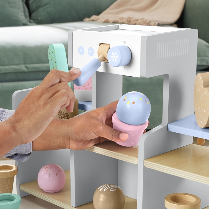 Fisher-Price Дерев'яний магазин з Морозивом HXV21 18 Елементів — фото 7