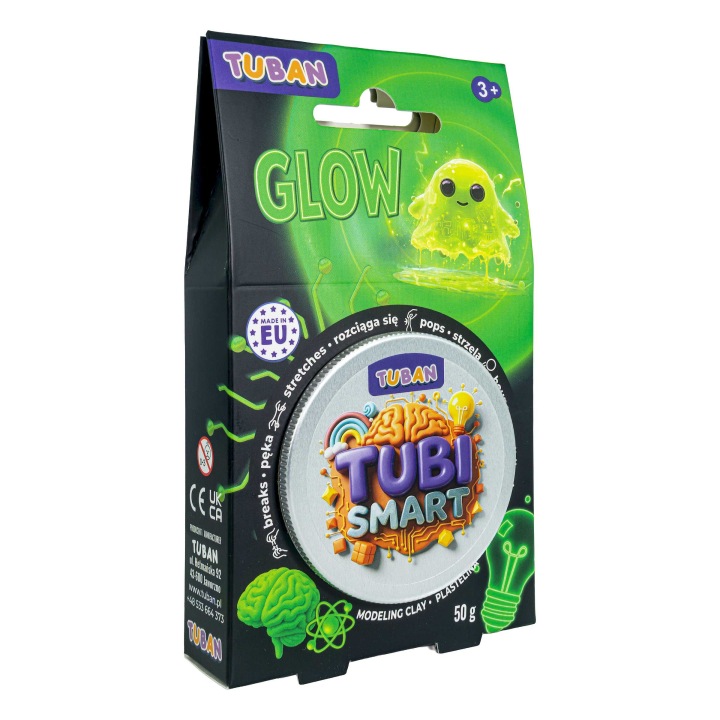 TUBI SMART пластилін - GLOW 50 г — фото 3