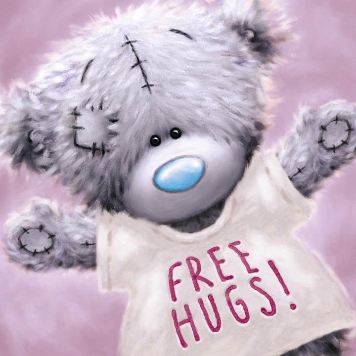 Листівка Святкова Подарункова Листівка Free Hugs, Carte Blanche Гарна Lux