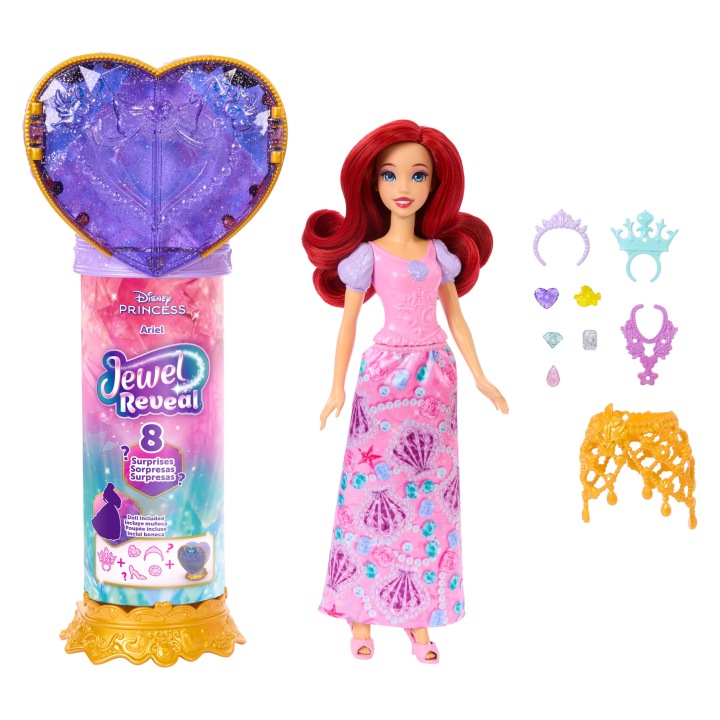 Mattel Disney Princess Jewel Reveal Лялька księżniczka Аріель JHL49 (виставковий) — фото 4