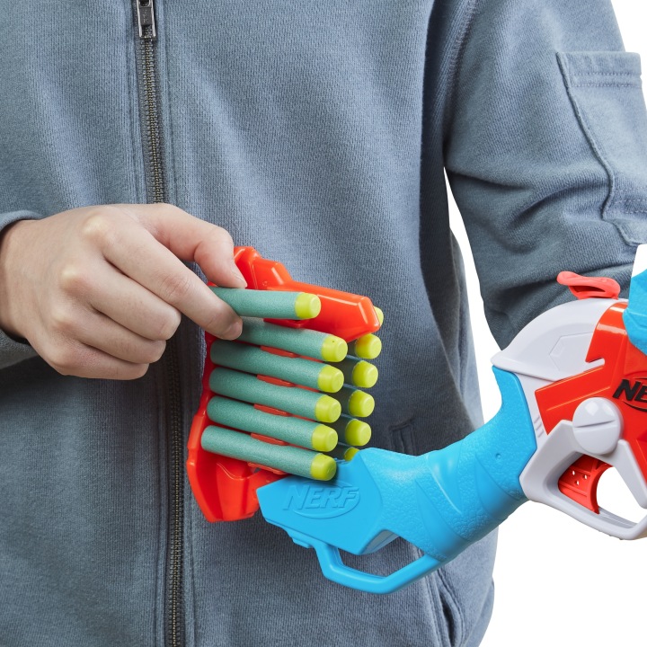 NERF DinoSquad Tricera-Blast Пускова установка Пістолет Динозавр + 12 Стрілок — фото 8