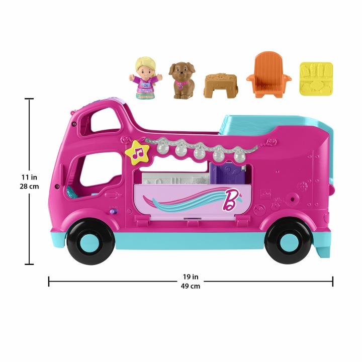 Fisher-Price Barbie LITTLE PEOPLE CAMPER Автомобіль Кемпінговий Звук Світло — фото 6