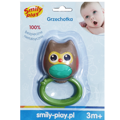 SMILY PLAY Брязкальце сова совушка 3+
