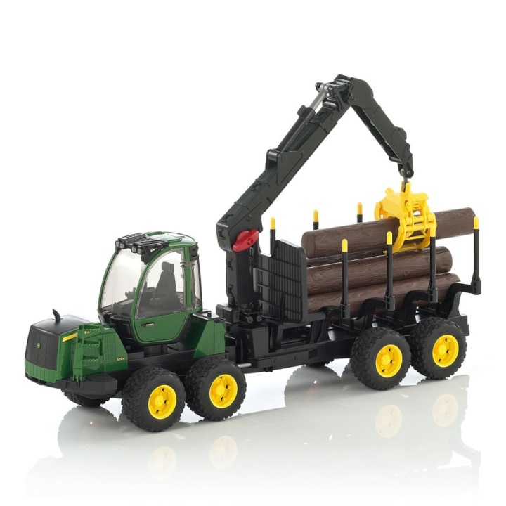 Bruder Форвардер John Deere 1210E з захоплювачем і 4 колодами 02133 — фото 14