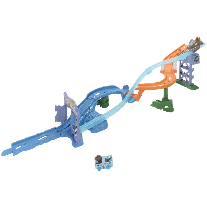 HOT WHEELS RACER VERSE JURASSIC WORLD Морський dinochaser, Трек гоночний — фото 7
