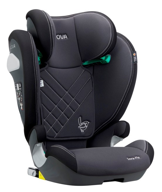 Автокрісло Avova Sora-Fix 100-150 см, сірий/чорний — фото 3