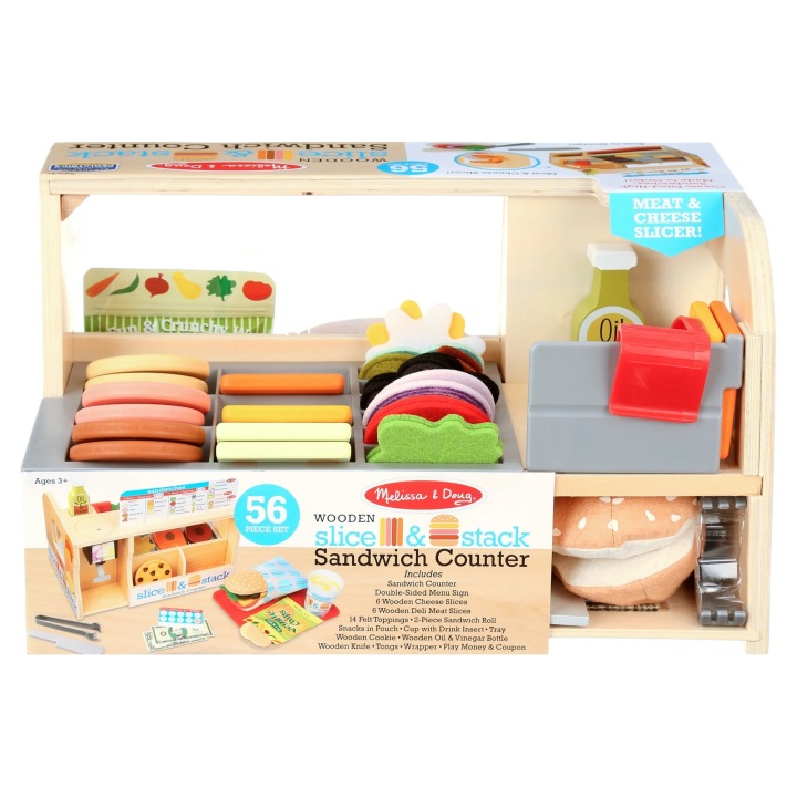 Дерев'яний BAR KANAPKOWY MELISSA&DOUG кухня ресторан для дітей 56 ел. — фото 6