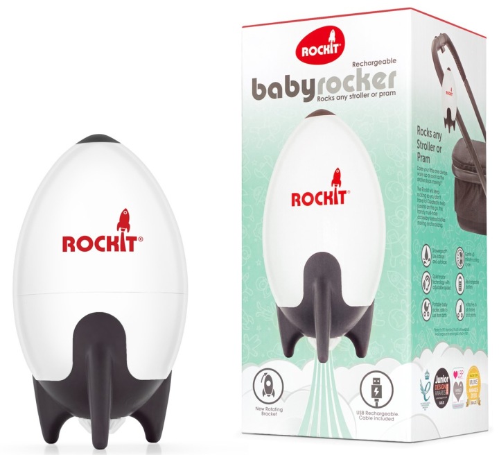 Портативний гойдалка Rockit із заряджанням USB, універсальний для візка — фото 3